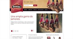 Desktop Screenshot of embutidos-donoso.com
